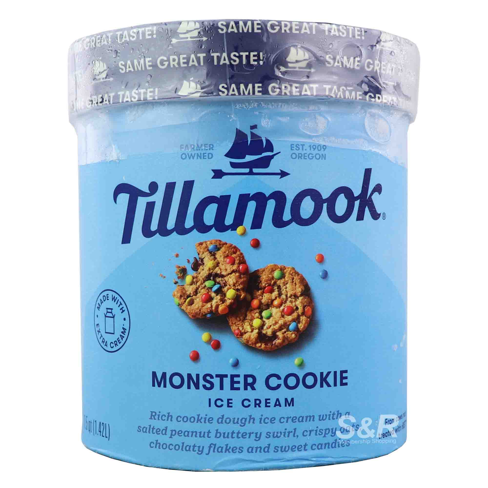 Tillamook Monster Cookie Ice Cream 1.42L